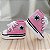 Tênis Star Baby de Crochê Rosa - Imagem 1
