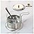 Açucareiro Luxuoso em Vidro e Aço Inox com Tampa e Colher 200ml - Imagem 2
