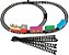 Trem Clássico com Locomotiva e Vagões e Trilhos Pilhas AA - Imagem 5