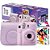 Kit Câmera Instantânea Fujifilm Instax Mini 12 Lilás, Pack 10 Filmes Spray Art, Bolsa - Imagem 1