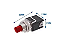 CHAVE PUSH BUTTON PULSANTE 8A 125V 4A 250V 2 TERMINAIS VERMELHA NORMALMENTE FECHADA - Imagem 2