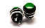 CHAVE PUSH BUTTON SEM TRAVA R13-507 2 TERMINAIS PRETA VERMELHA VERDE - Imagem 6
