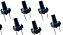 CHAVE TOQUE MICRO CHAVE TACTIL 2 PINOS ARDUINO DIP 6X6X9,5MM - Imagem 1