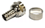 CONECTOR RG6 COM ANEL ILHOS PARA CABO COAXIAL - Imagem 1