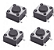 MICRO CHAVE PUSH BUTTON 4 PINOS PROTOBOARD 6X6X4.3MM SMD - Imagem 1