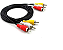 CABO 3RCA X 3RCA 1,8MT AV VIDEO - NIQUELADO - Imagem 1