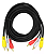 CABO AUDIO VIDEO 3RCA X 3RCA COAXIAL REFORCADO 2MTS - Imagem 2