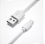 CABO USB X MICRO USB V8 PARA CELULAR 1 METRO - BRANCO - Imagem 1