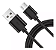 CABO USB X MICRO USB V8 PARA CELULAR 1 METRO - PRETO - Imagem 1