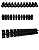 CONECTOR EM BARRA TIPO SINDAL 10MM PRETO CTB11016 - Imagem 1