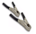 GARRA JACARÉ CLIP PARA BATERIA 20A 7CM 70MM VERMELHA E PRETA - Imagem 3