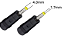ADAPTADOR PLUG P4 1,7* 4,0MM X JACK J4 2,1* 5,5MM ("G") - Imagem 2