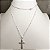 Corrente Cartie com Pingente Cruz Crucifixo Prata 925 70cm - Imagem 7