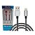 Cabo Carregador Kingo metal USB Tipo-C V8 iPhone iP8 Micro Usb Carregamento Rápido 2.1A IOS Transmissão de Dados - Imagem 1