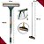 Rodo Limpa Vidros Grande + Vassoura Rodo Cabo Extensor Kit - Imagem 2
