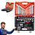 Jogo Soquete Chave Combinada Catraca Aço Cr-v 61pcs + Maleta - Imagem 1