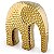 ESCULTURA ELEFANTE GOLD - Imagem 1