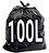 Sacos Para Lixo Reforçado c/100 Unidades (20lt, 40lt, 60lt, 100lt,200lt) Escolha Opções - Imagem 2