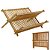 Escorredor de Louças Dobrável Bambu Capacidade para 18 pratos 48x37x22cm - Imagem 5