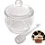 Meleira Cristal Pearl Com Tampa e Pegador Bolinhas Transparente - Imagem 5