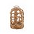 Vaso de Vidro e Fibra Natural Rattan Wolff 9x15cm (Selecione a variação) - Imagem 1