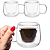 Jogo de Xícaras Parede Dupla 80ml Mimo Style - Imagem 1