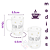 Conjunto Canecas Xícaras Bom dia Flores Margaridas Vidro Borossilicato 280ml - Wolff - Imagem 3