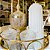 Meleira Cristal Com Colher e Tampa Com Borda Dourada Petra 200ml - Imagem 7