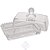 Manteigueira Cristal Transparente Pearl Bolinha Wolff 17cm Grande - Imagem 8