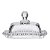 Manteigueira Cristal Transparente Pearl Bolinha Wolff 14cm - Imagem 1
