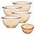 Conjunto 4 Bowls de Cristal Pearl Âmbar Sobremesa 14x8cm Wolff - Imagem 5