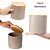 Pote Multiuso Pedra Dolomita Com Tampa de Bambu Zig Zag 900ml Fendi Oikos - Imagem 7