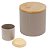 Pote Multiuso Pedra Dolomita Com Tampa de Bambu Zig Zag 900ml Fendi Oikos - Imagem 5