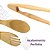 Pinça Pegador Multiuso de Bambu Ecokitchen para Saladas Pães 22cm Mimo Style - Imagem 7
