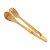Pinça Pegador Multiuso de Bambu Ecokitchen para Saladas Pães 22cm Mimo Style - Imagem 1