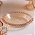 Conjunto 4 Pratos Pequeno de Cristal Pearl Âmbar Sobremesa 14x2,5cm Wolff - Imagem 6