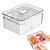 Organizador Clear Fresh com Cesto Duplo de Acrílico Multiuso 2,2 Litros Ou - Imagem 5