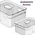 Organizador Clear Fresh com Cesto Duplo de Acrílico Multiuso 2,2 Litros Ou - Imagem 10
