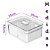 Organizador Clear Fresh com Cesto Duplo de Acrílico Multiuso 2,2 Litros Ou - Imagem 4