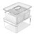 Organizador Clear Fresh com Cesto Duplo de Acrílico Multiuso 2,2 Litros Ou - Imagem 8