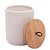 Potiche Hermético de Cerâmica com Tampa de Bambu e Pegador de Corda Lines Branco 800ml Lyor - Imagem 6