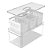 Organizador de Acrílico Clear Fresh com Cesto Triplo 5 Litros Multiuso Ou - Imagem 8