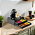 Bandeja Com 2 Gavetas Embutida Porta 48 Capsulas Preta Dolce Gusto Três Corações Nespresso mdf - Imagem 2