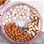Petisqueira Decorativa Cristal Chumbo Coração Pearl Rosa com 4 Divisórias Borda de Corações (Selecione Variação) - Imagem 2