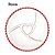 Petisqueira Decorativa Cristal Chumbo Coração Pearl Rosa com 4 Divisórias Borda de Corações (Selecione Variação) - Imagem 6