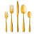 Faqueiro de Aço Inox Pisa 30 Peças Dourado Wolff (Selecione Variação) - Imagem 1