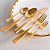 Faqueiro de Aço Inox Pisa 30 Peças Dourado Wolff (Selecione Variação) - Imagem 2