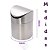 Lixeira de Pia de Inox Mini Pequena Basculante 1,5 litros Cozinha Banheiro Mimo Style - Imagem 4
