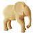 Escultura Elefante em Poliresina Bege Mart - Imagem 1