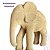 Escultura Elefante em Poliresina Bege Mart - Imagem 7